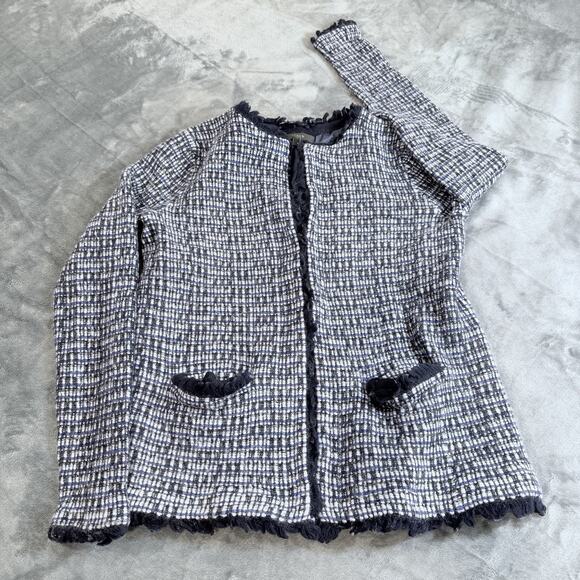 J.CREW Jackets & Blazers - J. Crew Multicolor Tweed Fringe Wool Women’s Jacket Blazer Sz Small